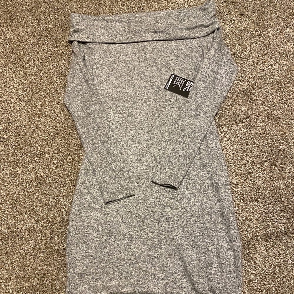 EXPRESS off shoulder sweater dress